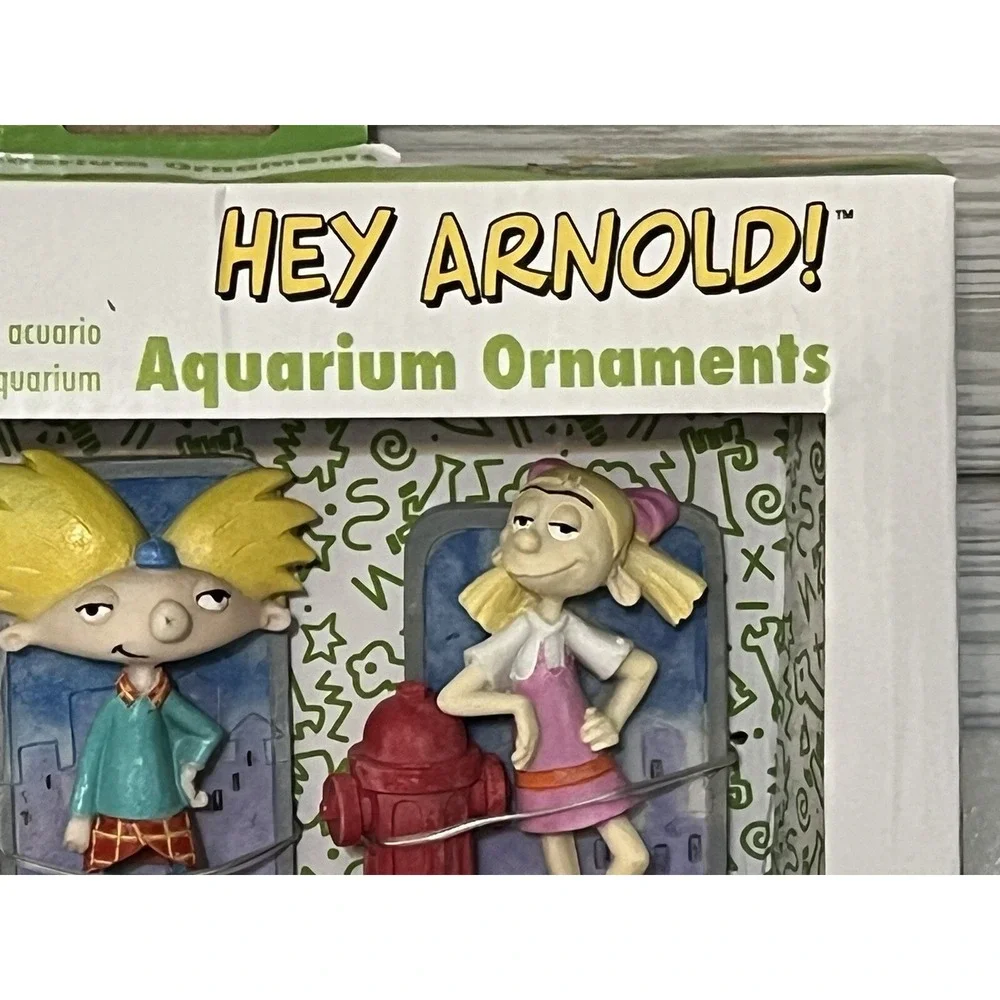 Penn Plax Hey Arnold ! Aquarium Ornaments 3pk Nickelodeon Fish Tank‎ Statues NEW